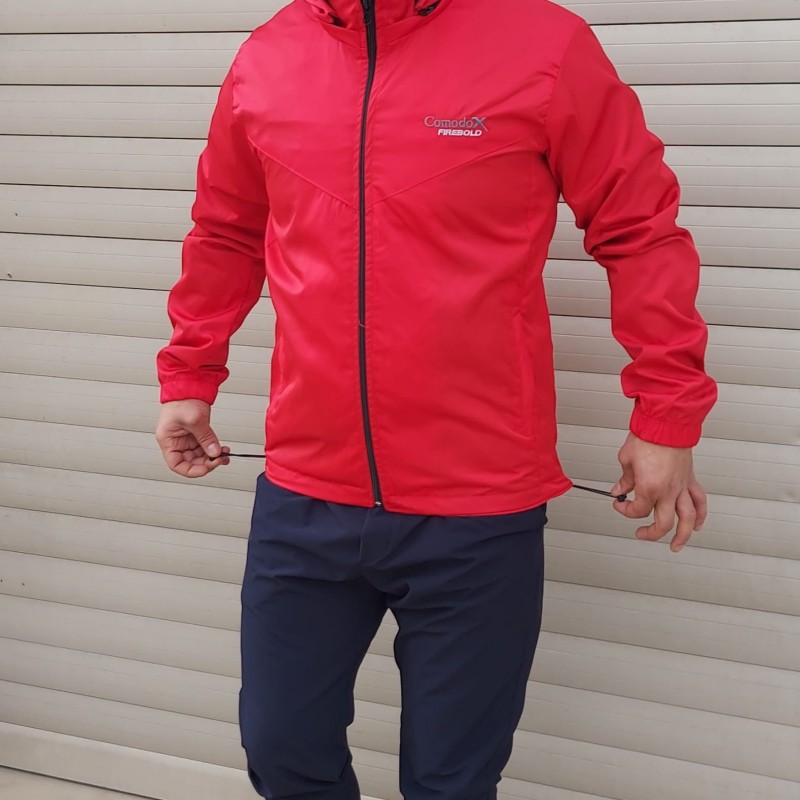 X Model ComodoX Firebold Kırmızı Yağmurluk