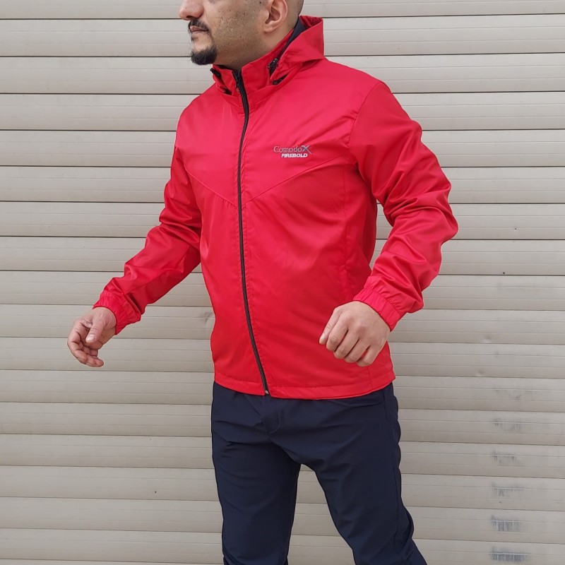 X Model ComodoX Firebold Kırmızı Yağmurluk