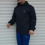 Siyah İçi Haki Polarlı Mont